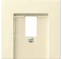 Abdeckung für TAE und USB System 55 creme glänzend (027601)