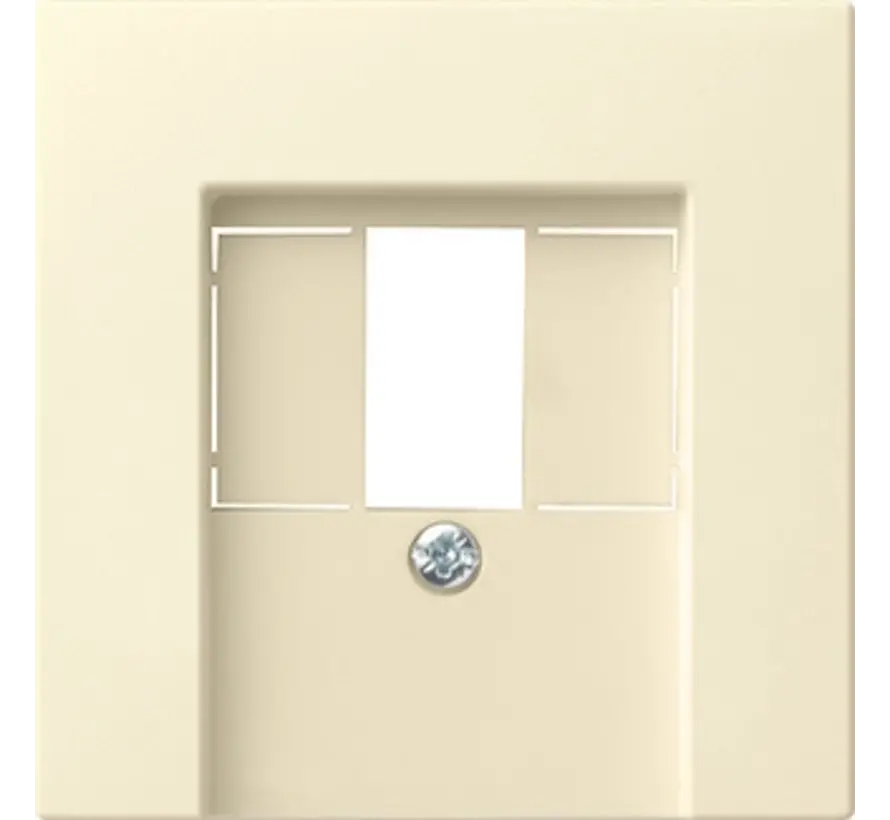 Abdeckung für TAE und USB System 55 creme glänzend (027601)
