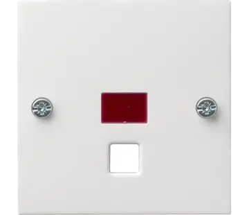 Gira Zentralplatte Zugschalter Kontrollfenster System 55 weiß matt (063827)