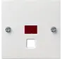 abdeckung mit Kontrollfenster für Zugschalter/-taster System 55 weiß matt (063827)