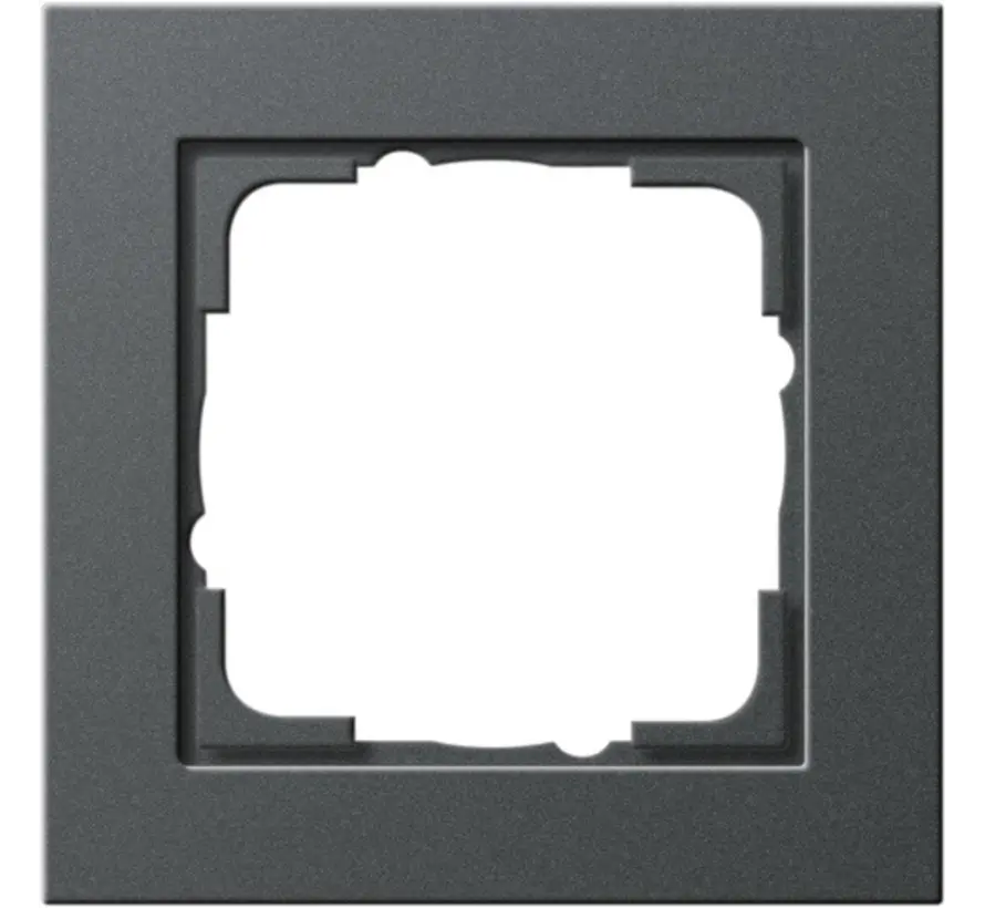 Abdeckrahmen 1fach E2 anthrazit matt (021123)