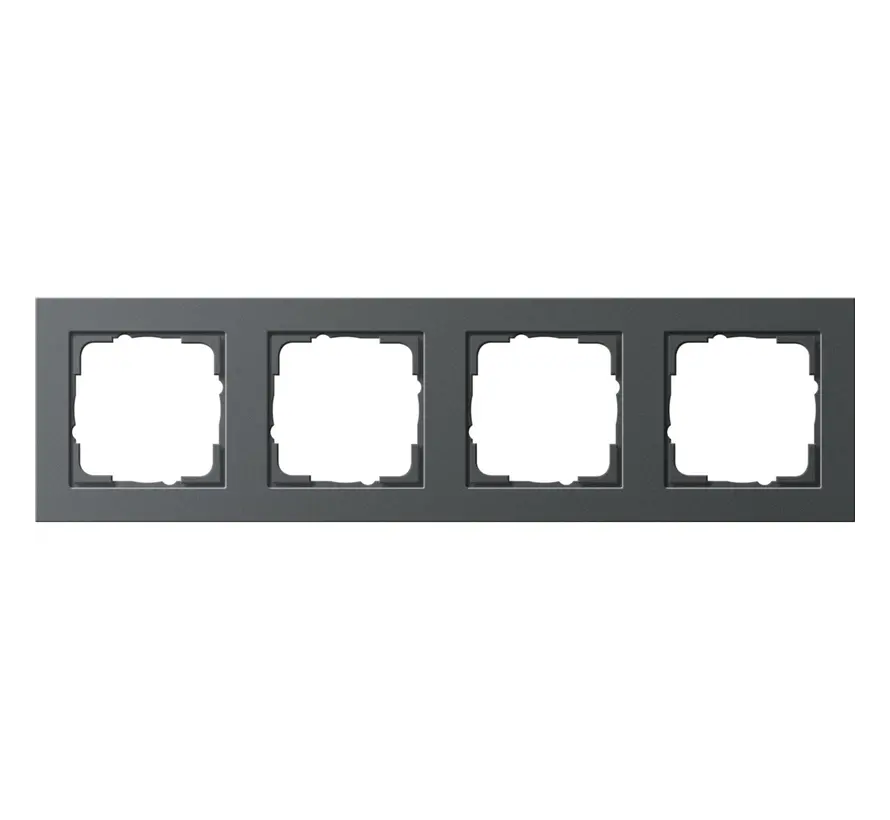 Abdeckrahmen 4fach E2 anthrazit matt (021423)