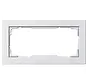 Abdeckrahmen 2-fach ohne Mittelseg E2 weiß glänzend (100229)