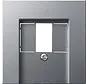 Abdeckung für TAE und USB System 55 aluminium matt (027626)
