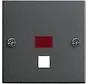 Zentralplatte Zugschalter Kontrollfenster System 55 anthrazit matt (063828)