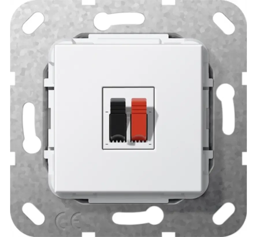 Lautsprecheranschluss 1fach weiß glänzend (569203)