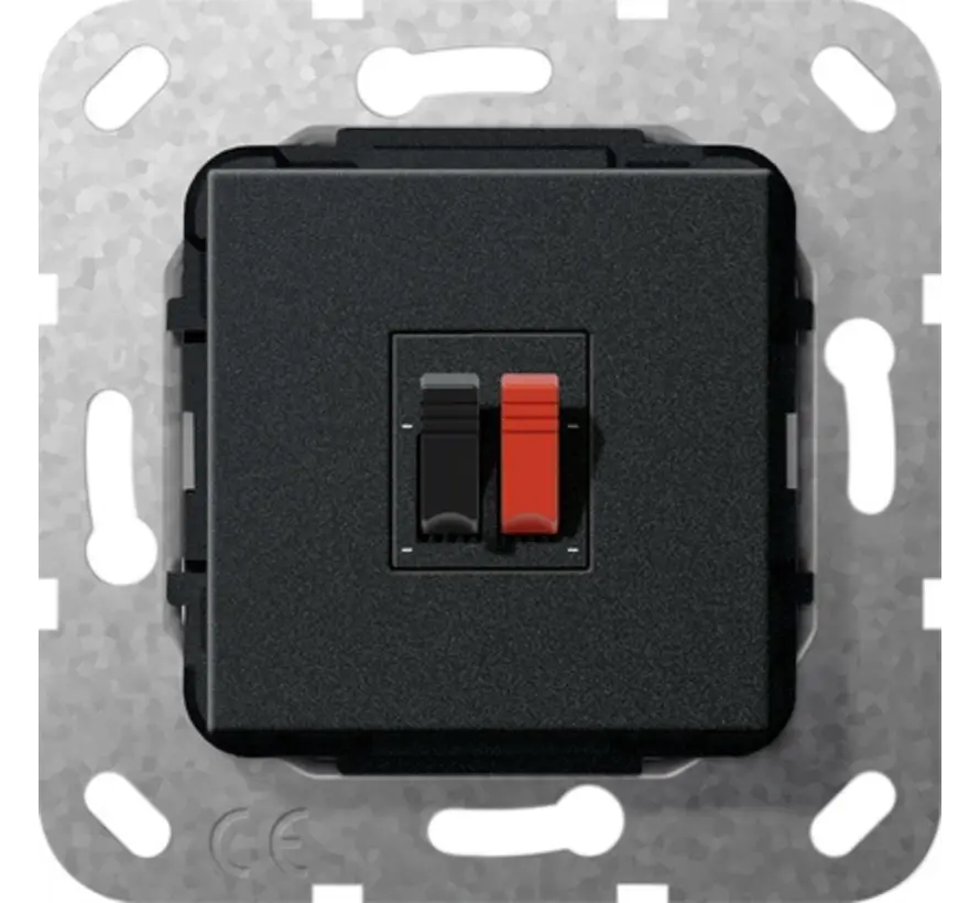 Lautsprecheranschluss 1-fach schwarz matt (569210)