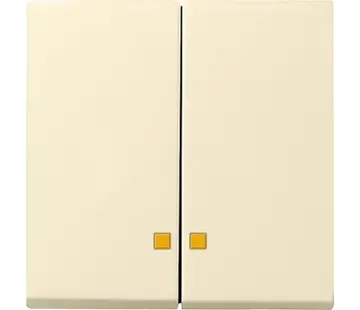 Gira Wippe 2-fach Kontrollfenster System 55 creme glänzend (063101)