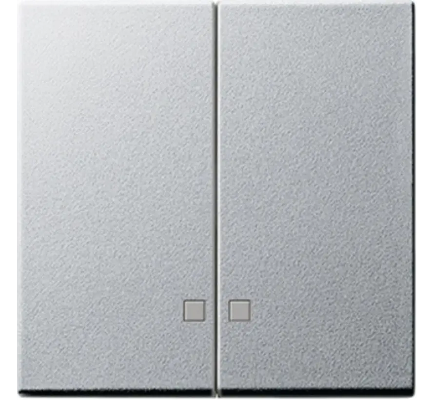 Wippe 2-fach Kontrollfenster System 55 aluminium matt (063126)
