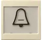 Wippe Beschriftungsfeld groß symbol Klingel System 55 creme glänzend (021701)