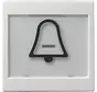 Wippe Beschriftungsfeld groß symbol Klingel System 55 weiß glänzend (021703)