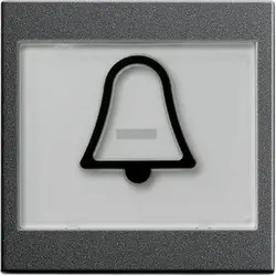 Gira Wippe Beschriftungsfeld groß symbol Klingel System 55 anthrazit matt (021728)