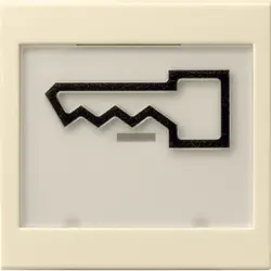 Gira Wippe Beschriftungsfeld groß symbol Tür System 55 creme glänzend (021801)