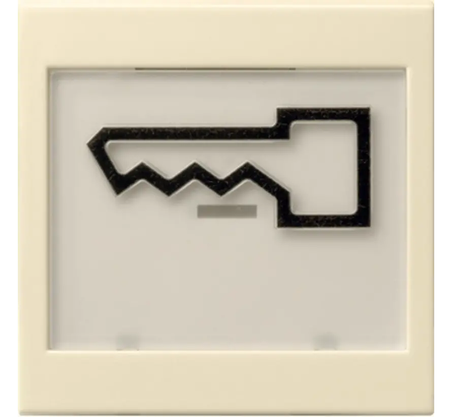 Wippe Beschriftungsfeld groß symbol Tür System 55 creme glänzend (021801)