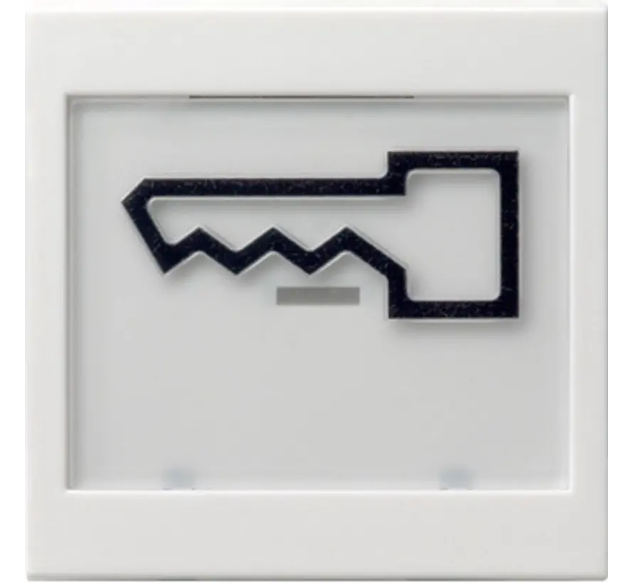 Wippe Beschriftungsfeld groß symbol Tür System 55 weiß glänzend (021803)