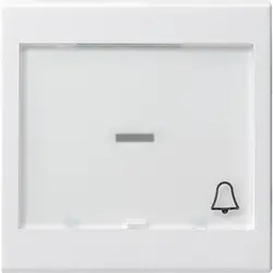 Gira Wippe großes Kontrollfenster Beschriftungsfeld symbol Klingel System 55 weiß glänzend (067903)