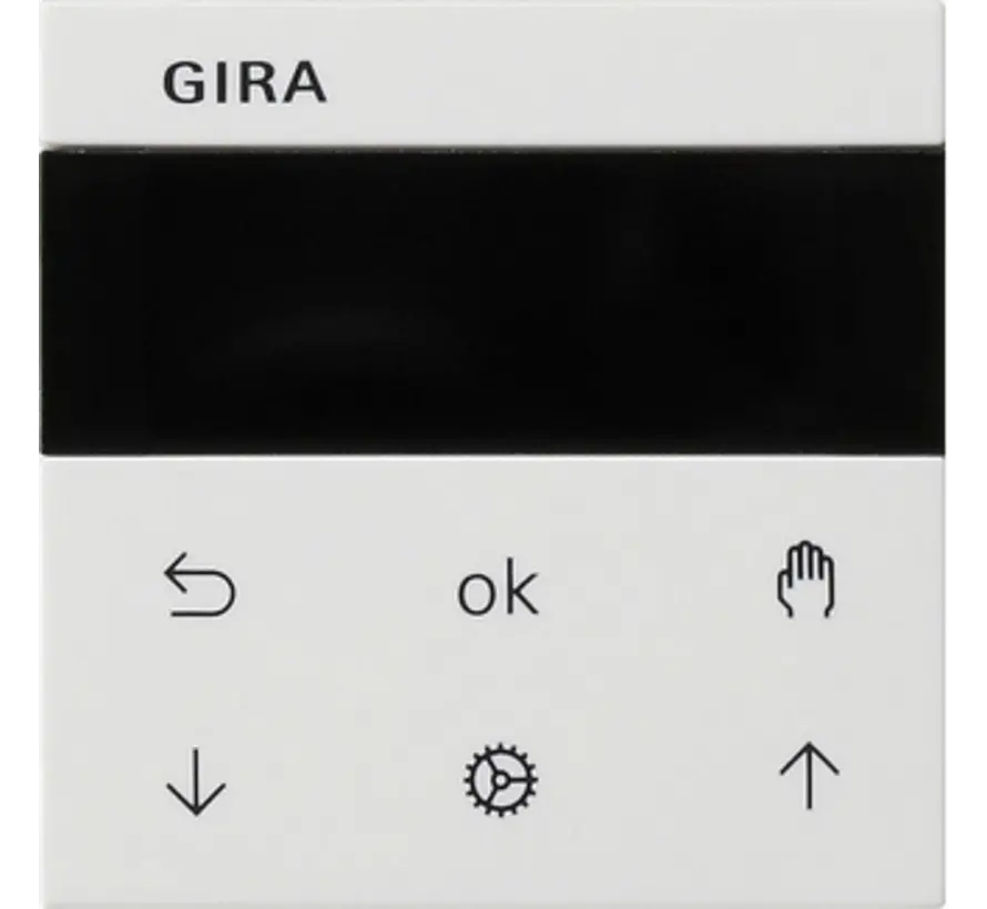 System 3000 Jalousie- und Zeitschaltuhr bedienaufsatz mit display System 55 weiß matt (536627)