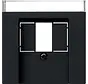 Zentralplatte USB / Lautsprecher Beschriftungsfeld System 55 schwarz matt (0876005)