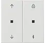 Bluetooth Bedienaufsatz Pfeilsymbole System 3000 System 55 weiß glänzend (536703)