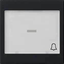 Gira Wippe großes Kontrollfenster Beschriftungsfeld symbol Klingel System 55 schwarz matt (0679005)