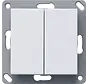 Bluetooth Wandsender 2-fach weiß glänzend (246203)