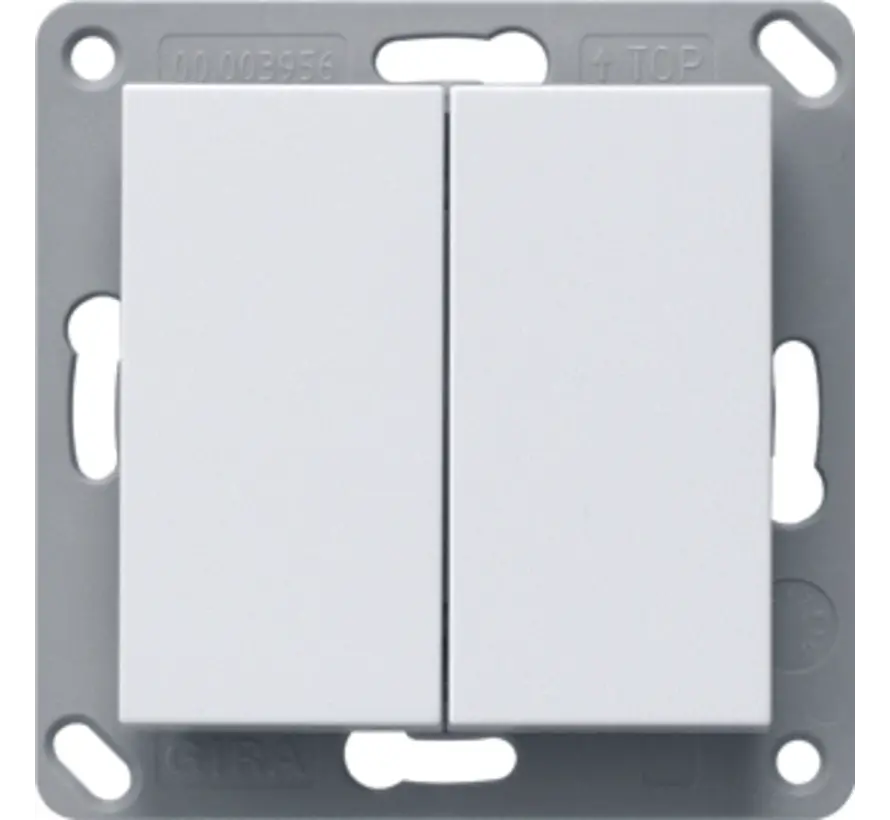 Bluetooth Wandsender 2-fach weiß glänzend (246203)