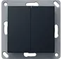 Bluetooth Wandsender 2-fach schwarz matt (2462005)