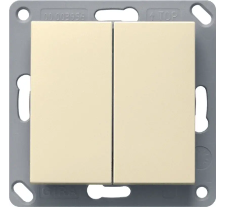 Bluetooth Wandsender 2fach System 55 creme glänzend (246201)