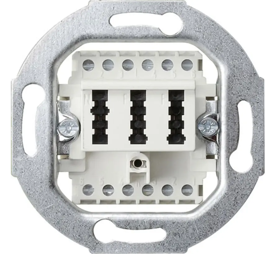 TAE-Anschlussdose TAE 2 x 6/6 NFF weiß (003202)