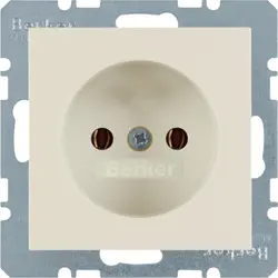 Berker Steckdose ohne Schutzkontakt S1/B3/B7 creme glänzend (6167038982)