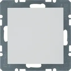 Berker Blindabdeckung mit Tragplatte S1/B3/B7 weiß glänzend (10098989)