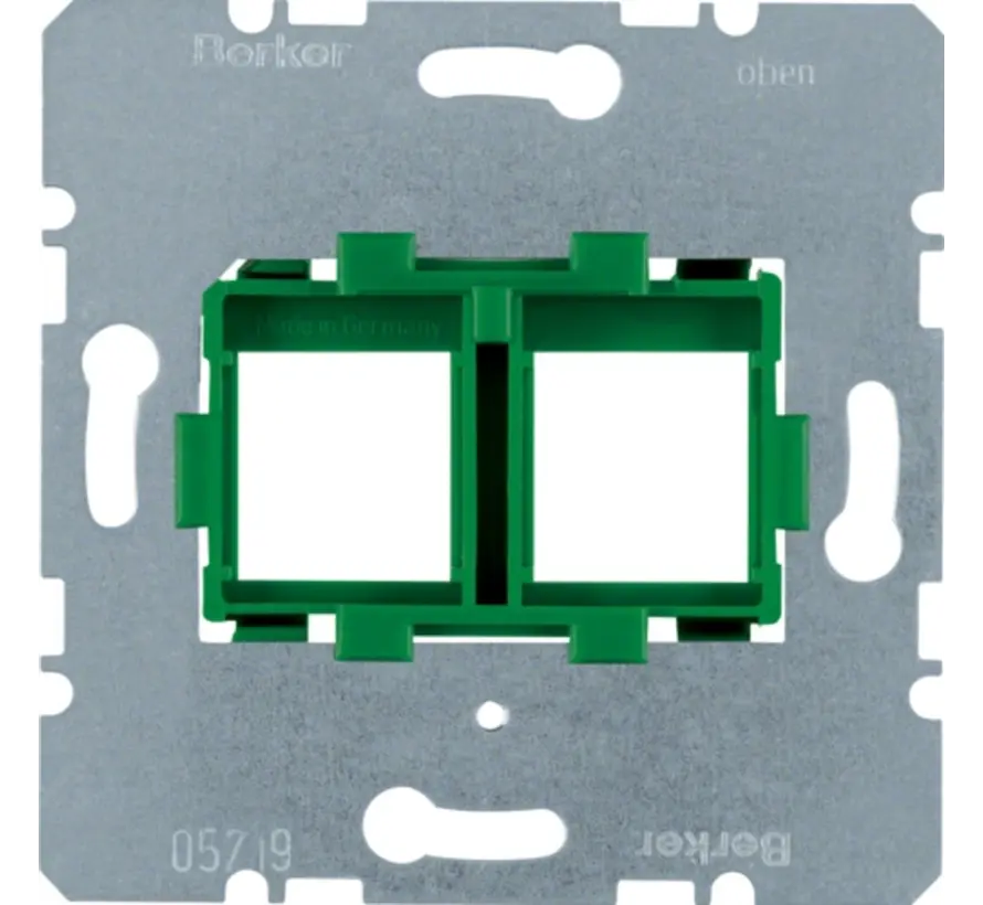 Tragplatte Modular Jack 2-fach (454104)