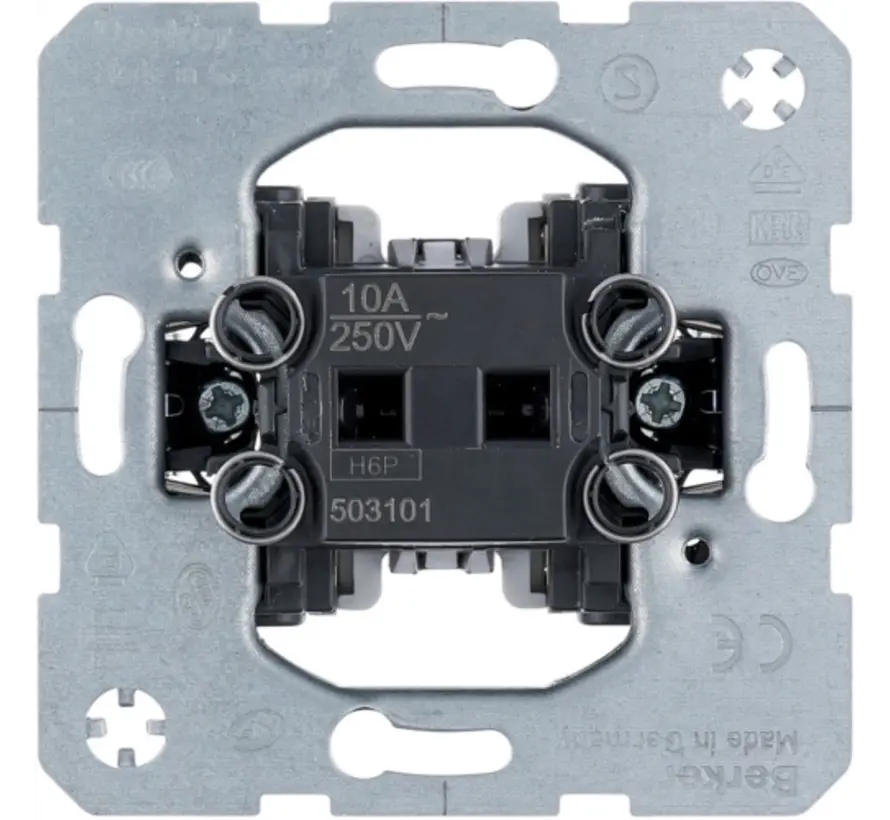 Taster Schließer 2 Meldekontakten 10A mit Krallenbefestigung (503101)