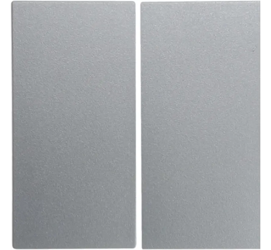 Wippe 2-fach S1/B3/B7 aluminium mat(16231404)