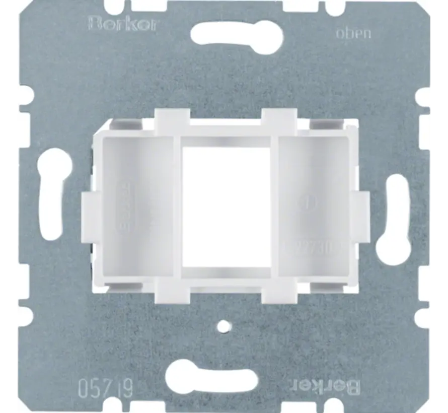Tragplatte Modular Jack 1-fach weiß 14,9 x 20,7mm (454002)