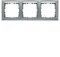 Abdeckrahmen 3-fach horizontal mit Beschriftungsfeld S1 aluminium matt (10239959)