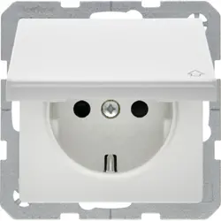 Berker Schuko-Steckdose Klappdeckel Q1/Q3/Q7 weiß (47516069)