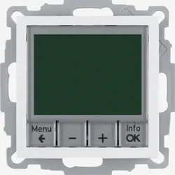 Berker Thermostat mit Display Schließer S1/B3/B7 weiß matt (20441909)