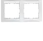 Abdeckrahmen 2-fach horizontal mit Beschriftungsfeld S1 weiß glänzend (10228919)
