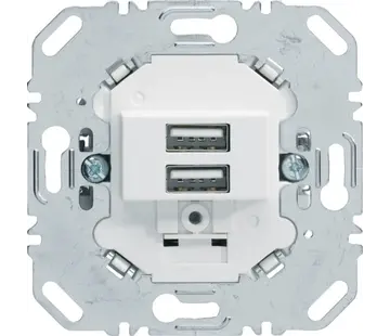 Berker USB-Steckdose 3A 2-fach weiß matt Standard (260209)