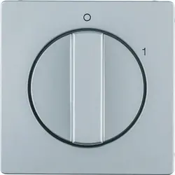 Berker Drehknopf für Ein/Aus-Drehschalter mit Aufdruck 0-1 Q1/Q3/Q7 aluminium (11506084)