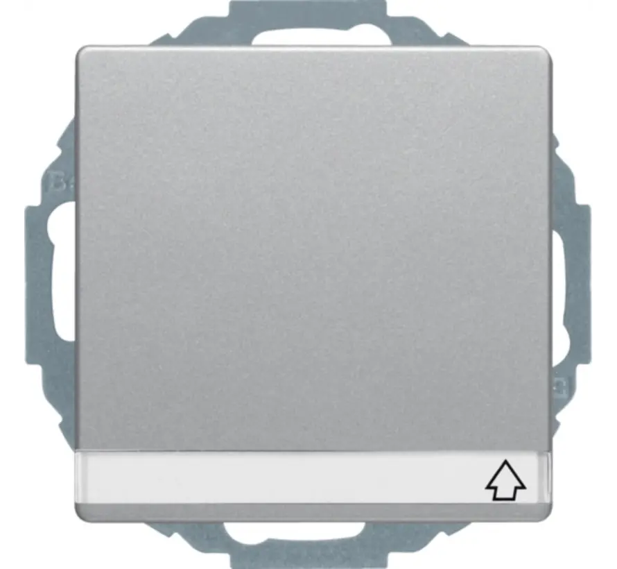 Schuko-Steckdose erhöhtem Berührungsschutz Klappdeckel Beschriftungsfeld 45 Grad drehbar Q1/Q3/Q7 aluminium (47466084)