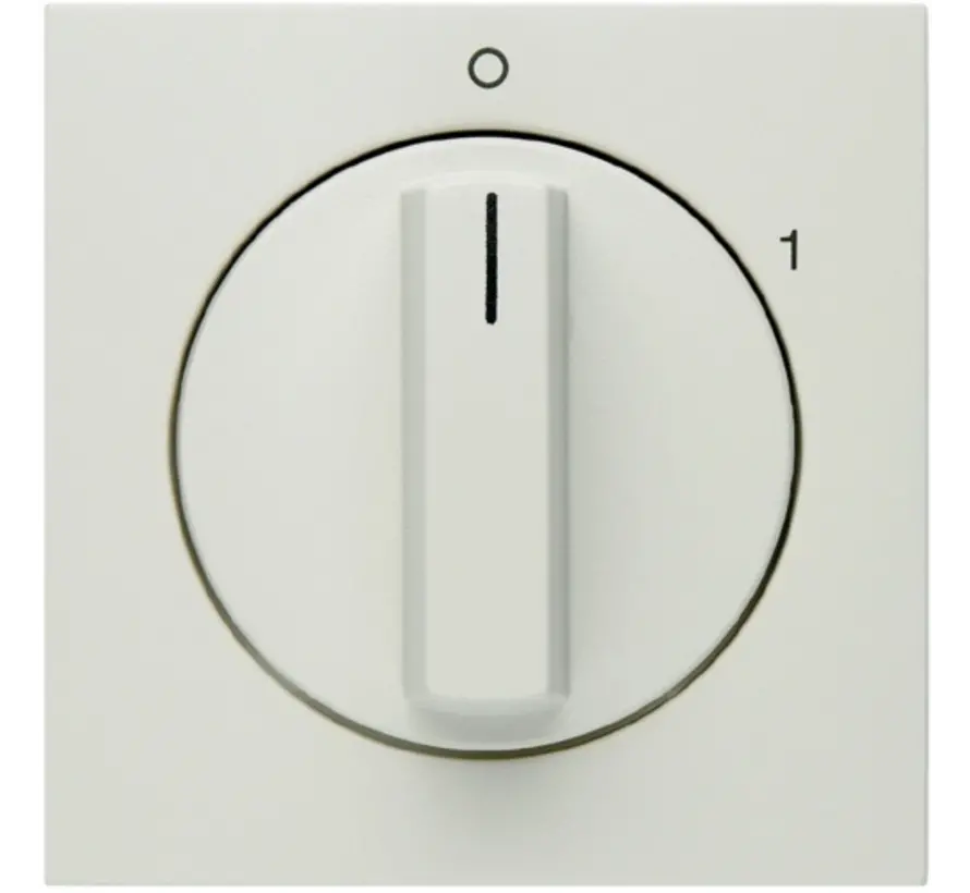Drehknopf für Ein/Aus-Drehschalter mit Aufdruck 0-1 S1/B3/B7 weiß glänzend (11508989)