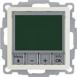 Berker Thermostat mit Display Schließer S1/B3/B7 creme glänzend (20448982)