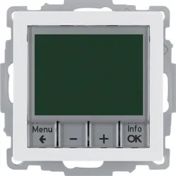Berker Thermostat mit Display Schließer Q1/Q3/Q7 weiß (20446089)