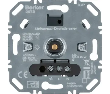 Berker Universal Drehdimmer LED 3-60 Watt (2973)