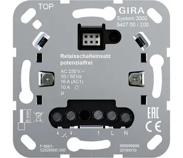 Gira System 3000 Relaisschalteinsatz potenzialfrei (540700)