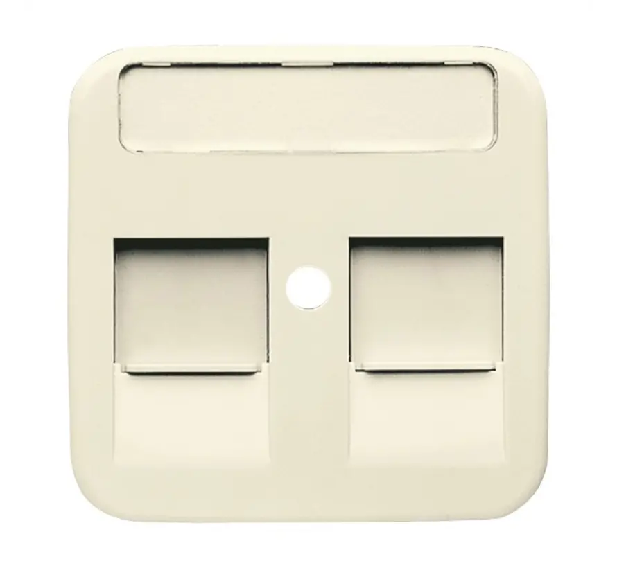 Zentralplatte Modular Jack 2-fach Standard SI (1800-212)