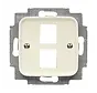 Zentralplatte + Tragplatte 2x Modular Jack Standard SI (2561-02-212)