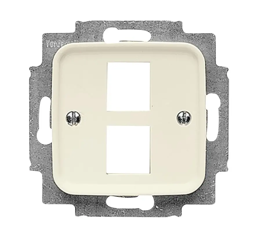 Zentralplatte + Tragplatte 2x Modular Jack Standard SI (2561-02-212)